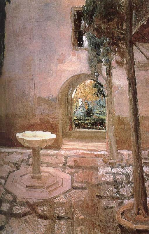 Courtyard, Joaquin Sorolla